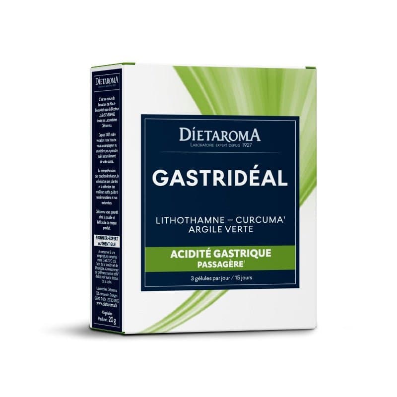 Diétaroma Gastrideal Confort Gastrique 45 gélules – complément alimentaire