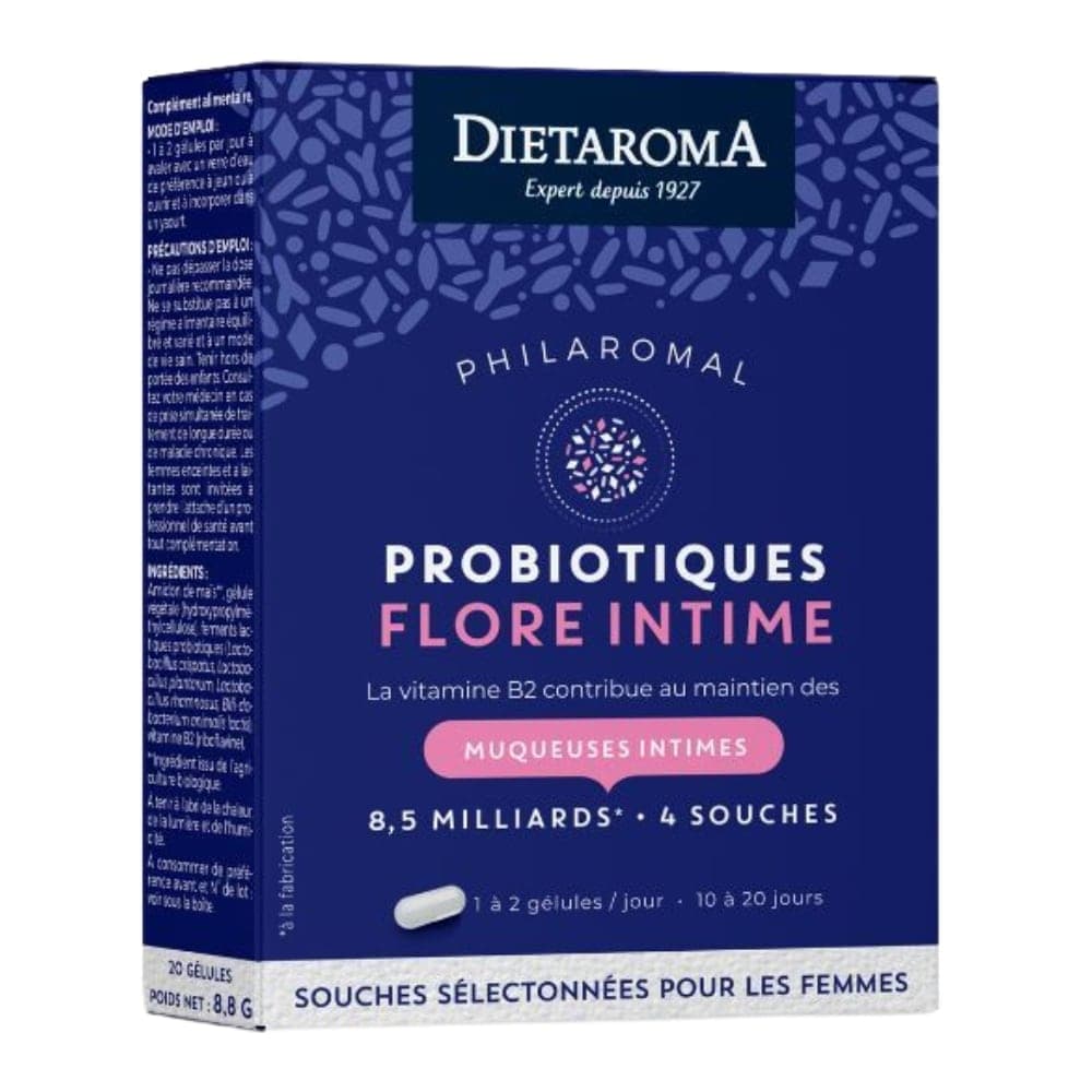 Diétaroma Philaromal Microbiotique Flore Intime 20 gélules – complément alimentaire