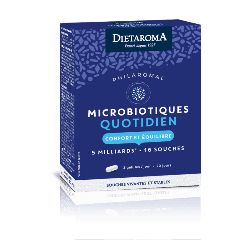 Diétaroma Philaromal Microbiotiques Quotidien 60 gélules – complément alimentaire