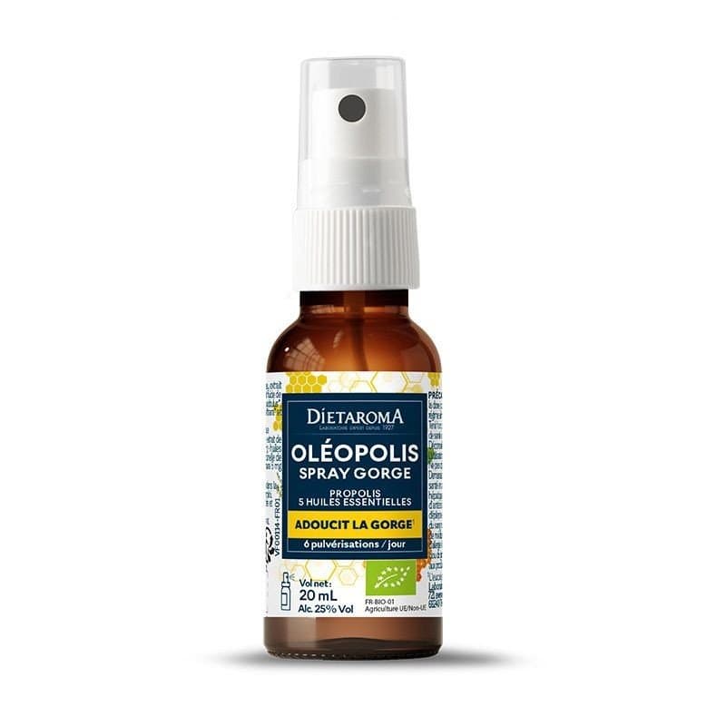 Diétaroma Spray Gorge Bio Propolis & Huiles Essentielles 20 ml – aromathérapie