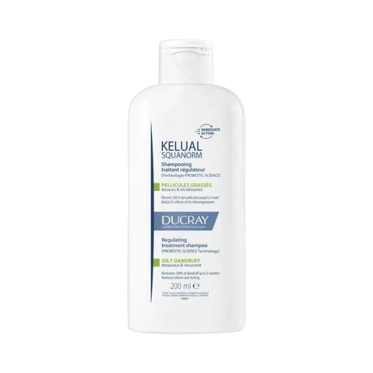 Ducray Kelual squanorm shampooing traitant regulateur pellicules grasses 200 ml