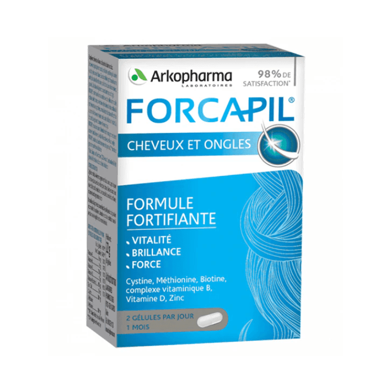 Forcapil Cheveux et Ongles - Complément Fortifiant 60 gélules – complément alimentaire cheveux