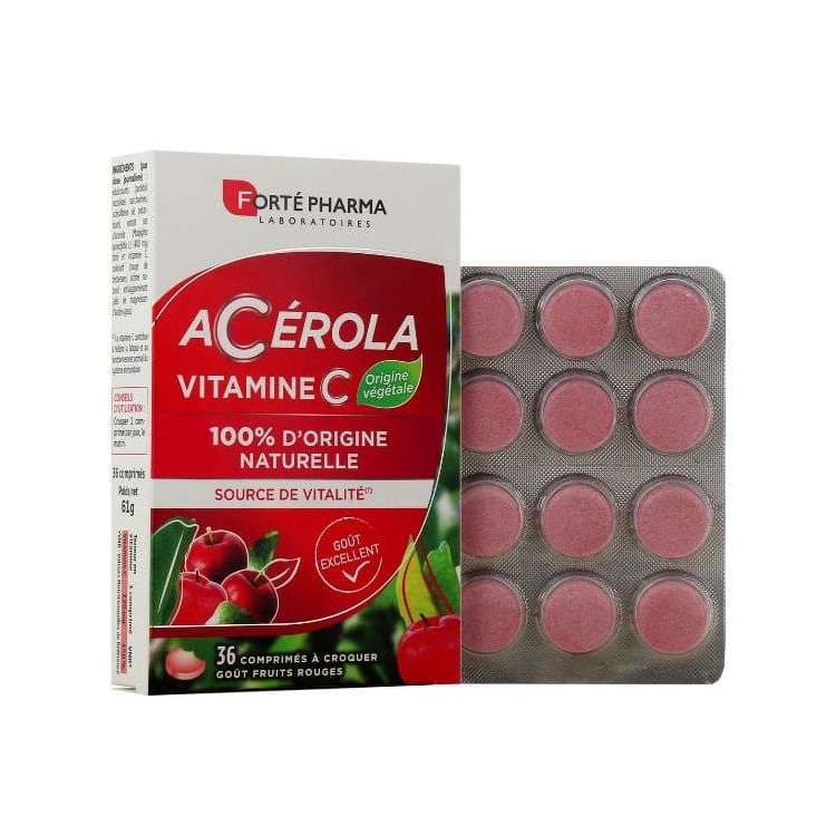 Forté Pharma Acérola vitamine c a croquer 36 comprimés