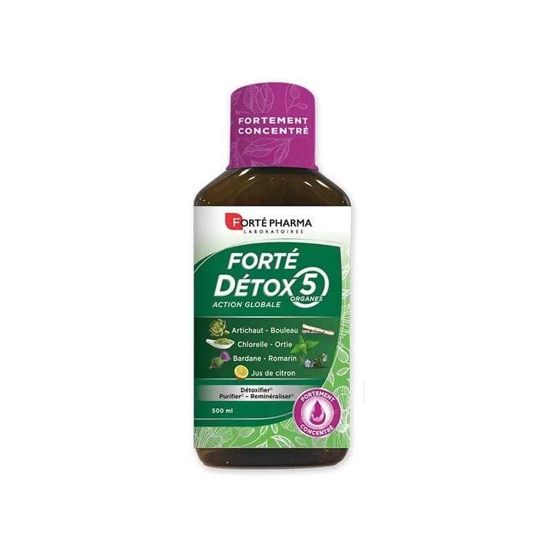 Forté Pharma Détox 5 Organes Action Globale 500 ml – complément alimentaire