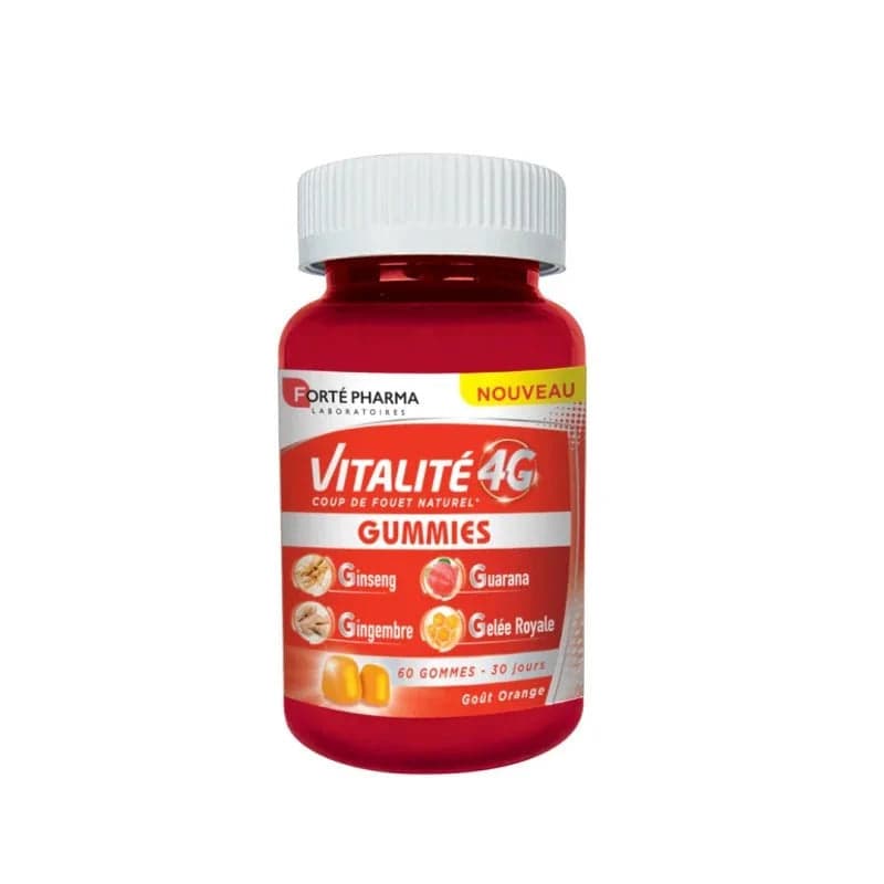 Forté Pharma Vitalité Goût Orange - Gummies Énergisants 4 g – complément alimentaire