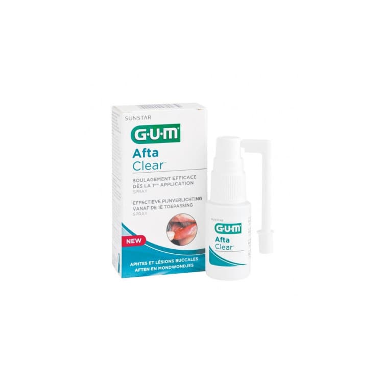 GUM Aftaclear spray aphtes et lesions buccales ref 2420 15 ml