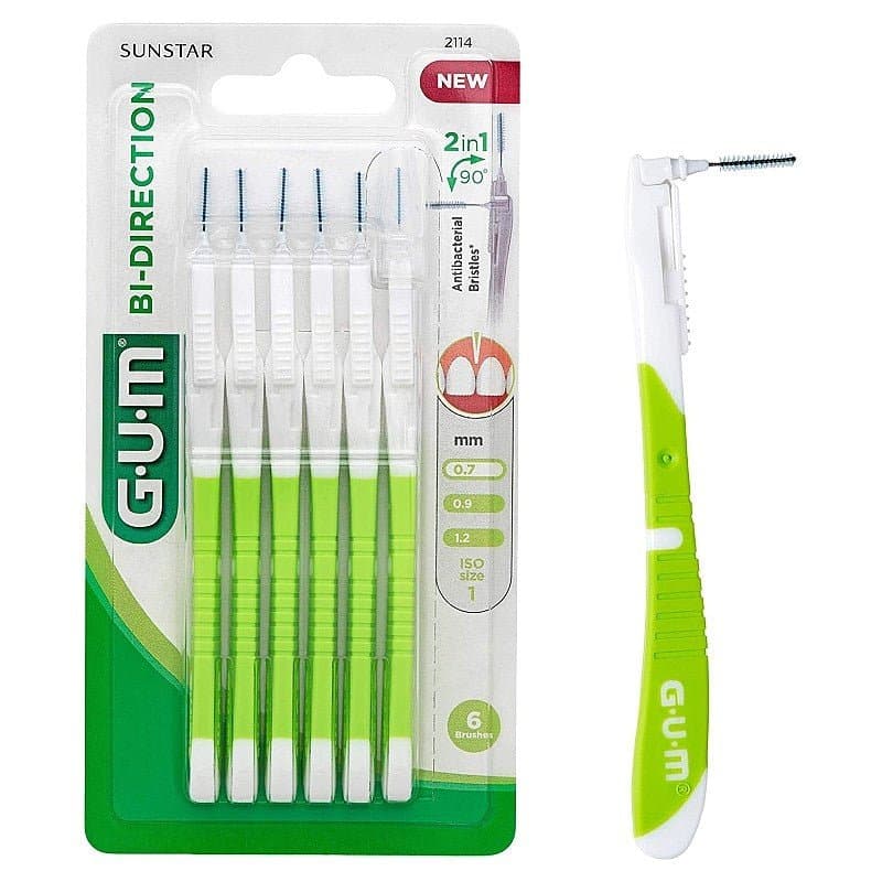 GUM BI-DIRECTION Brossettes Interdentaires 0.7mm – bucco-dentaire