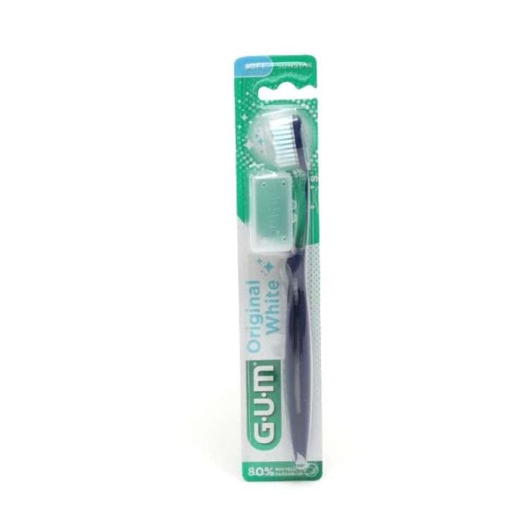 GUM Brosse a dents original white souple compacte ref 561