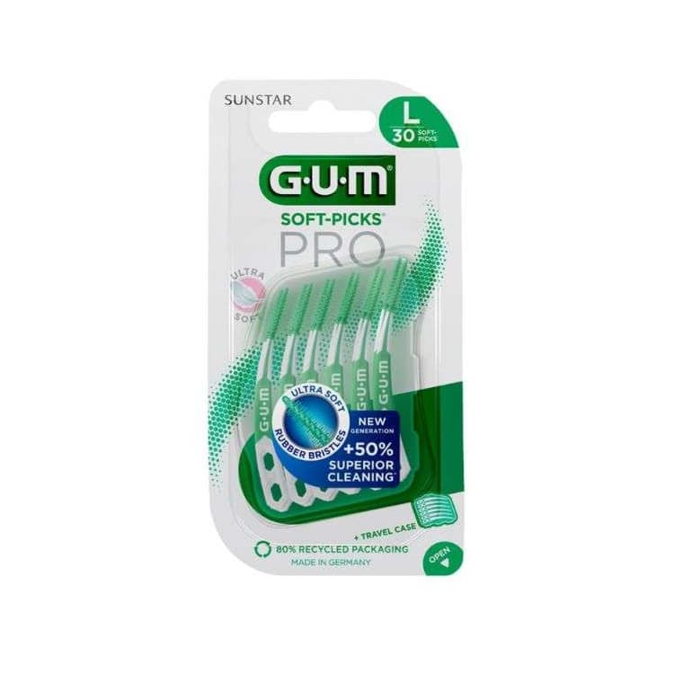 GUM Soft picks pro souple taille l pack de 30