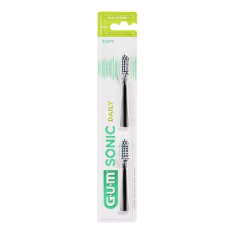 GUM Sonic daily soft 2 tetes de recharges ref 4110