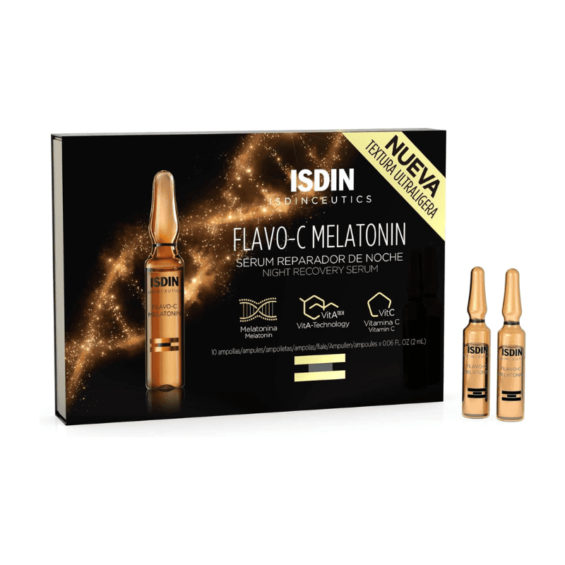 ISDIN Flavo-C Melatonin Sérum Réparateur Nuit 10amp 10 unités – sérum visage