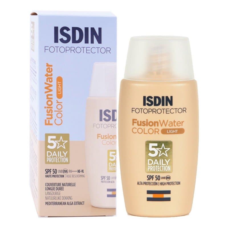 ISDIN Fotoprotector Fusion Water Color Light SPF 50 - Teintée Light 50 ml – protection solaire