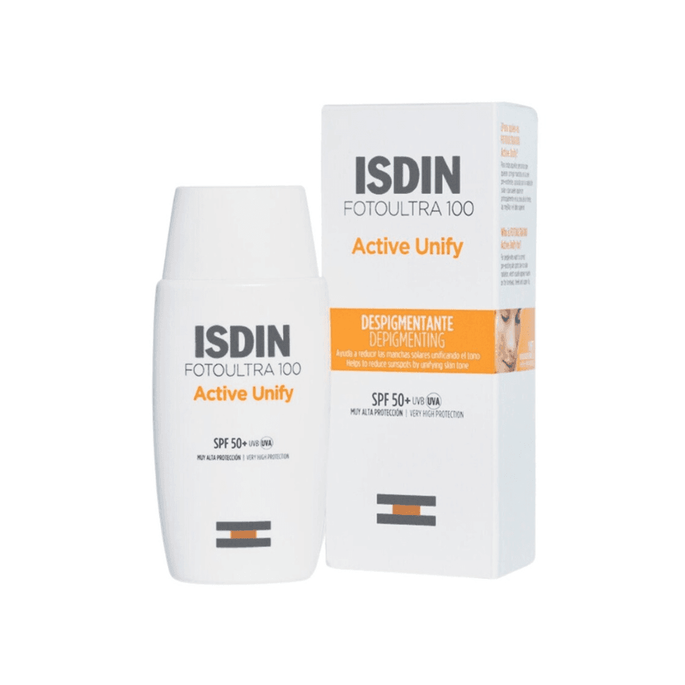 ISDIN FotoUltra 100 Active Unify Dépigmentant SPF 50+ 50 ml – protection solaire