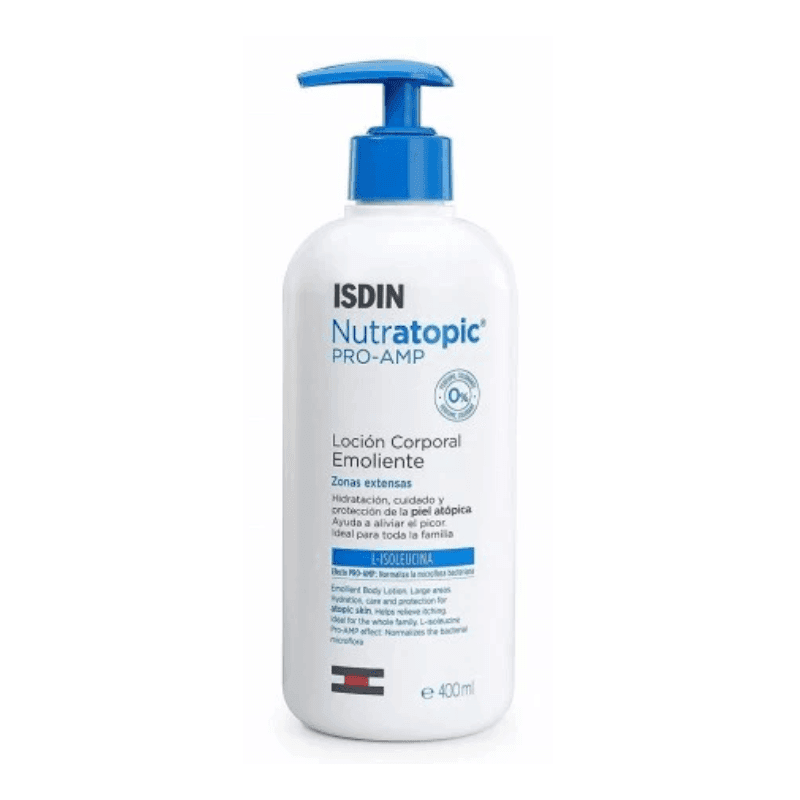 ISDIN Nutratopic Pro-AMP Lotion Émolliente 400 ml – soin corps