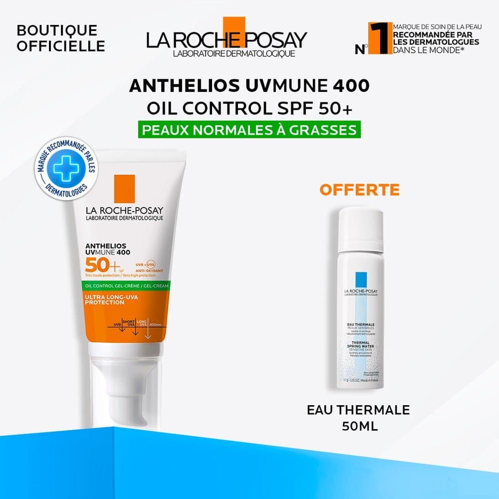 La Roche-Posay Anthelios Gel-Crème Oil Control Invisible SPF50 50 ml – protection solaire