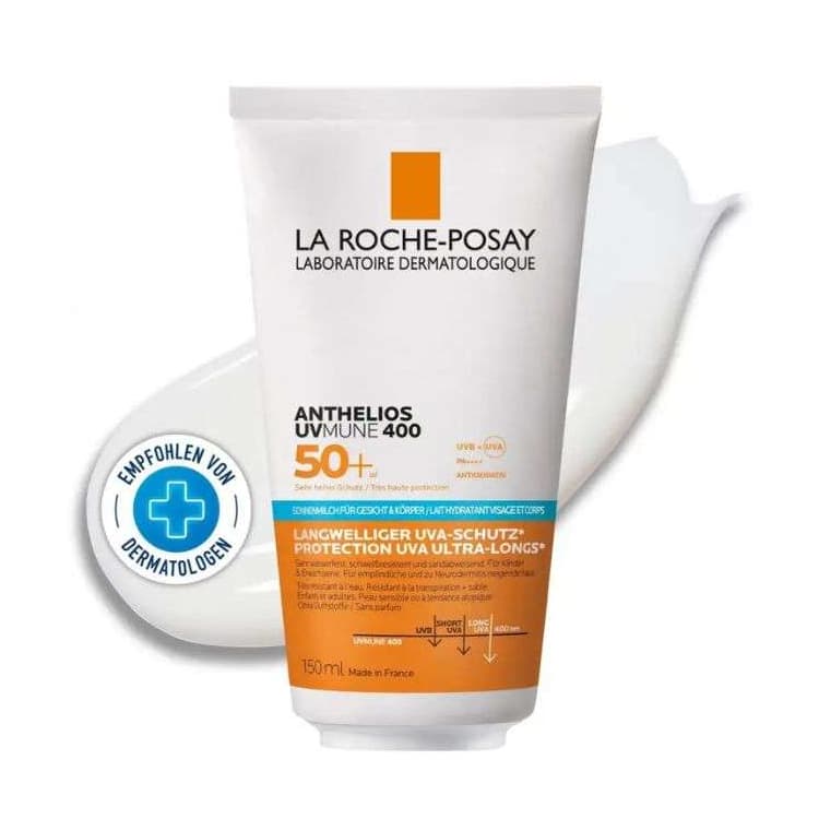 La Roche-Posay Anthelios uvmune 400 lait hydratant visage et corps spf50+ 150 ml