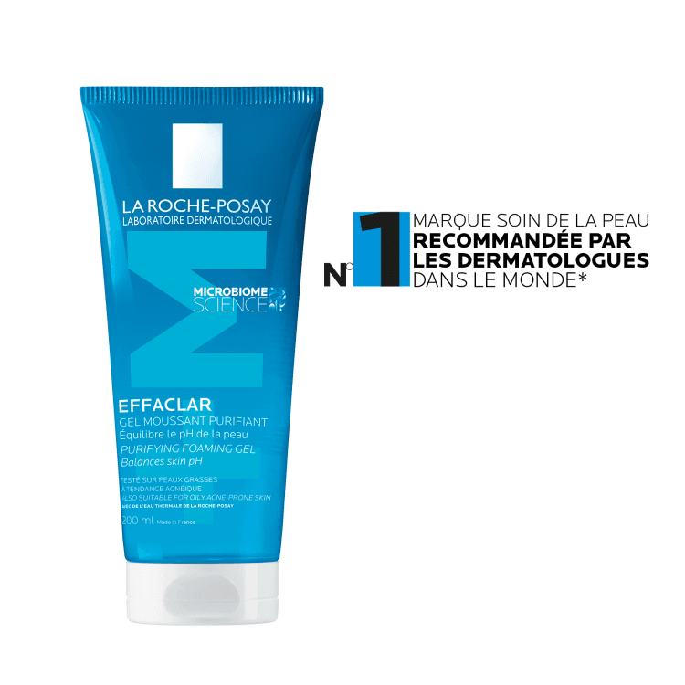 La Roche-Posay Effaclar gel moussant purifiant équilibre le ph de la peau 200 ml