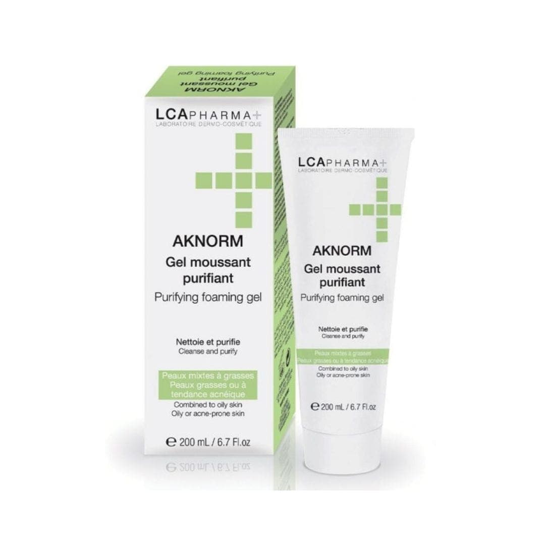 LCA PHARMA AKNORM Gel Moussant Purifiant 200 ml – nettoyant visage