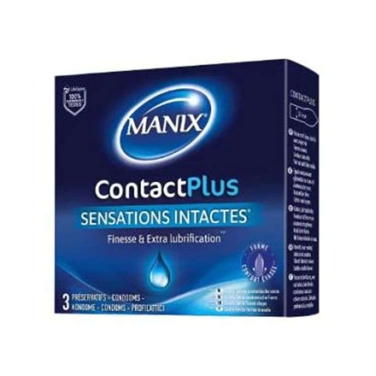 Manix Contact plus sensation intacte 3 préservatifs