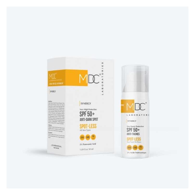 MDC Synergy écran solaire spf 50 spotless tous types de peaux 50 ml