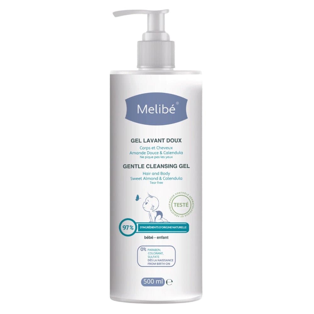 Melibé Gel Lavant Doux pour Bébé 500 ml – toilette bébé