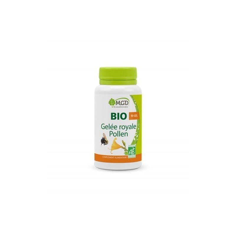 MGD Nature Bio Gelée Royale et Pollen 90 gélules – complément alimentaire