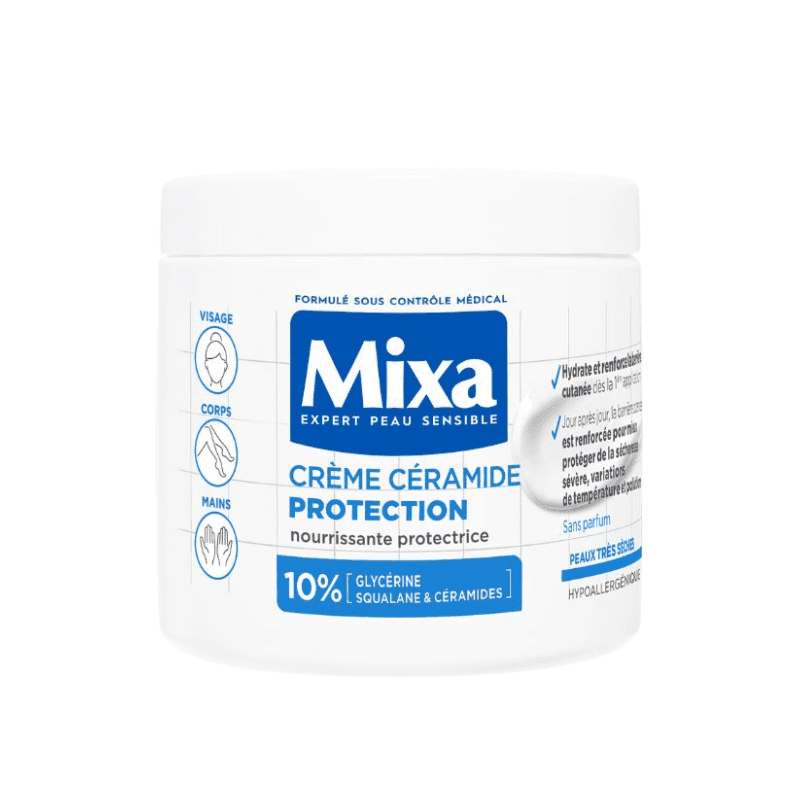 Mixa Crème Céramide Protection Visage et Corps 400 ml – soin corps