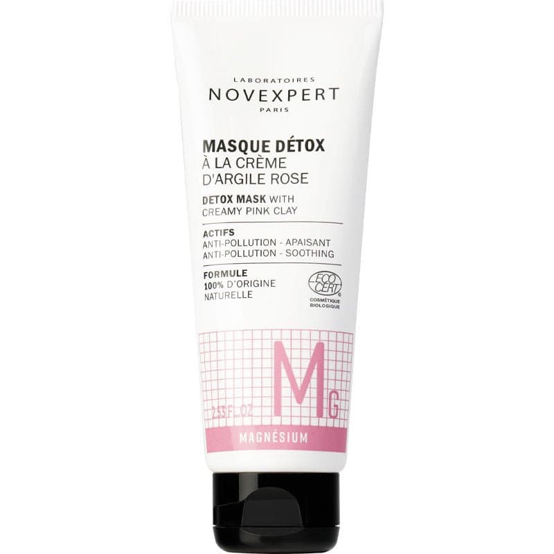 Novexpert Masque Détox à la Crème d'Argile Rose 75 ml – masque / Gommage visage