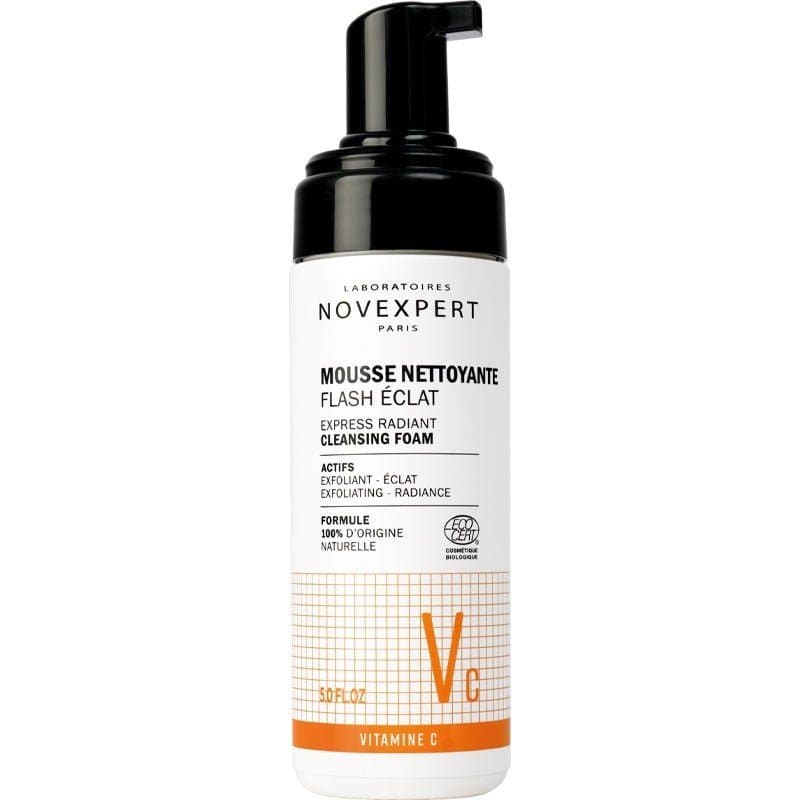 Novexpert Vitamine C Mousse Nettoyante Flash Éclat 150 ml – nettoyant visage