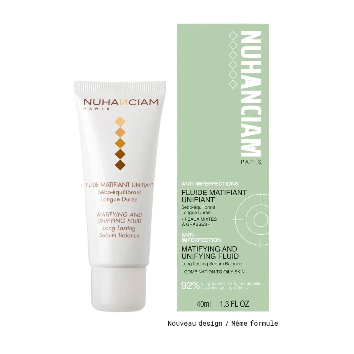 Nuhanciam Fluide Matifiant Unifiant 40 ml – soin visage