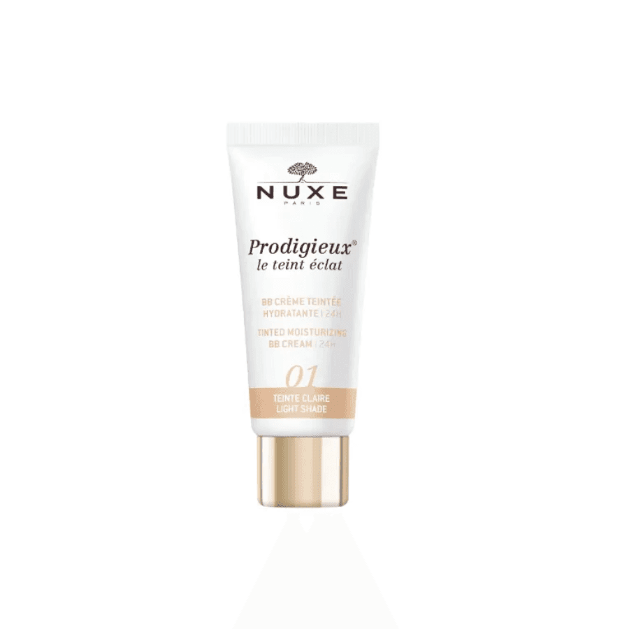 Nuxe Prodigieux Le Teint Éclat BB Crème Hydratante 24h - Teinte Claire 01 – soin visage