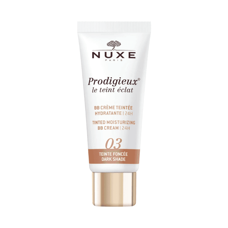 Nuxe Prodigieux Le Teint Éclat BB Crème Hydratante 24h - Teinte Foncée 03 – soin visage