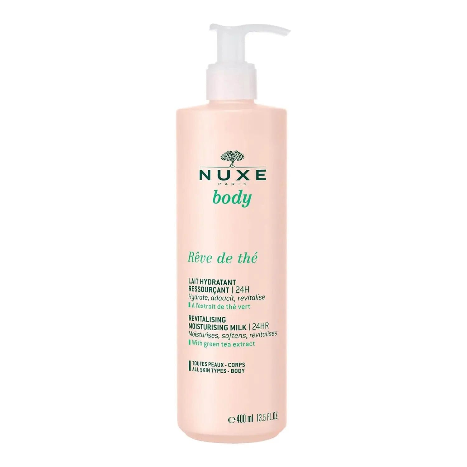 Nuxe Rêve de Thé Lait Hydratant Ressourçant 24h – 400ml 400 ml – soin corps