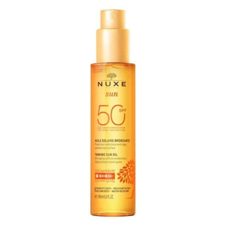 Nuxe Sun huile solaire bronzante spf 50 150 ml