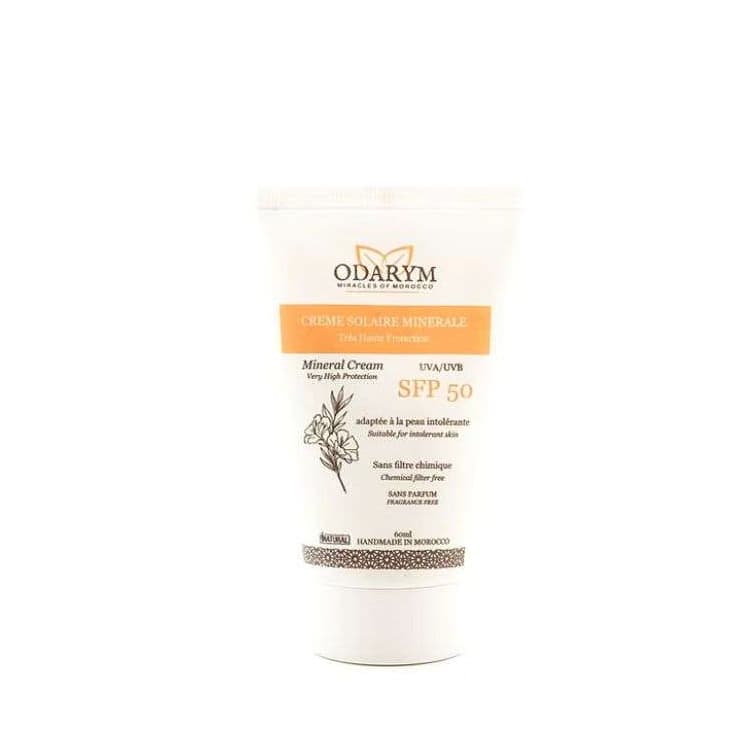Odarym Crème solaire minérale spf50 60 ml