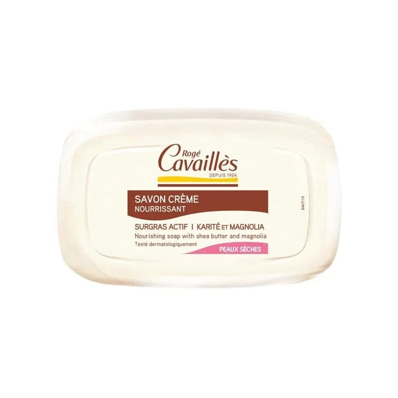 Cavaillès Savon Crème Nourrissant au Beurre de Karité & Magnolia 115 g – bain & Douche