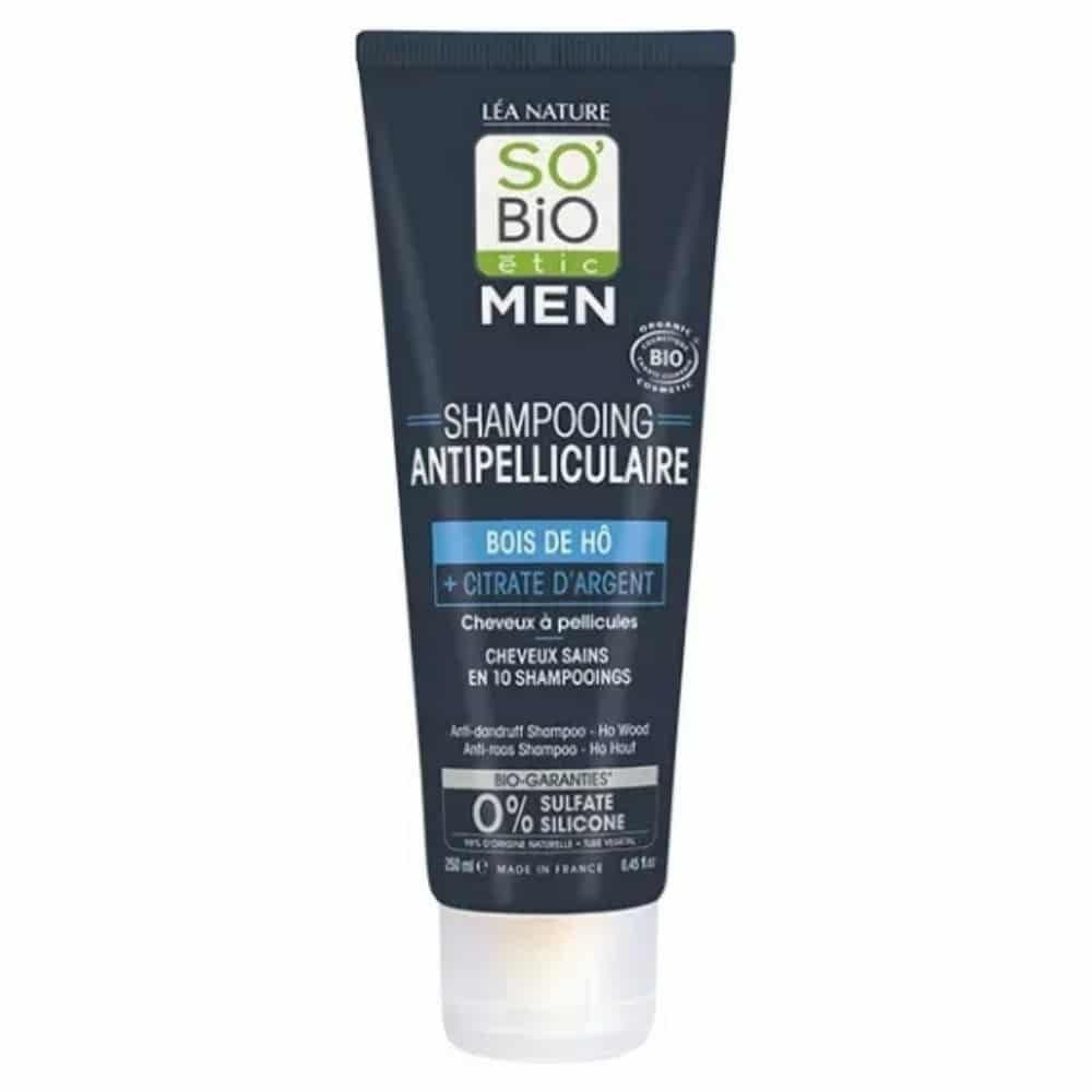 So Bio Men - Shampooing Antipelliculaire au Bois de Hô et Citrate d'Argent Bio 250 ml – cheveux homme