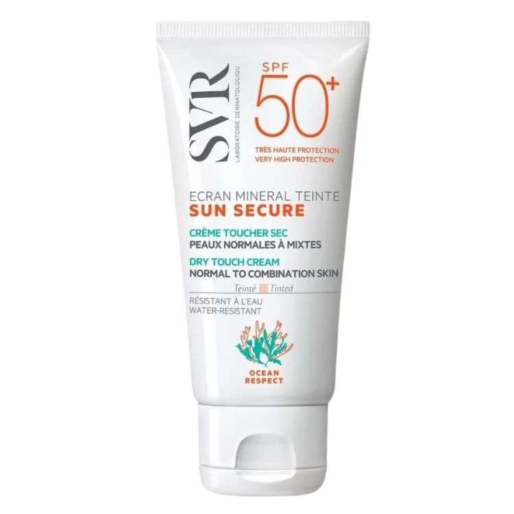 SVR Sun secure écran solaire minéral teinté peaux normales à mixtes spf50+
