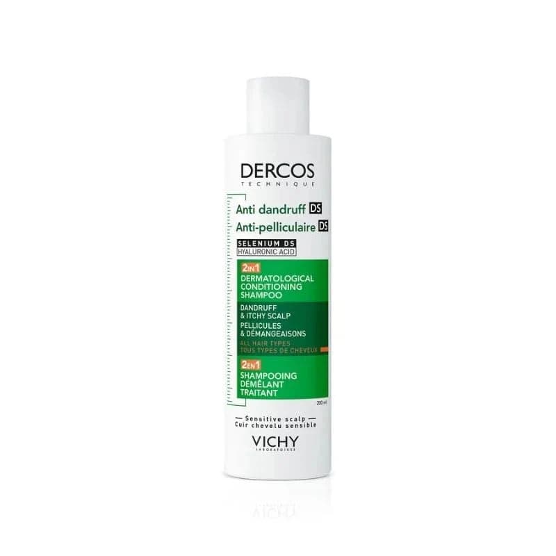 Dercos 2-en-1 Shampoing Anti-Pelliculaire et Démêlant 200 ml – shampoing