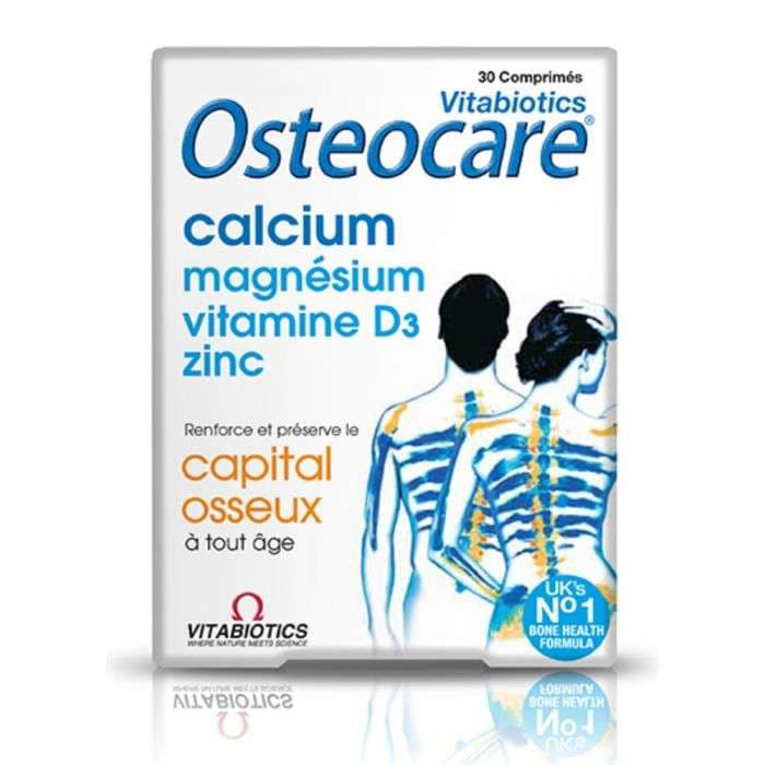 Vitabiotics Osteocare Calcium, Magnésium, Zinc et Vitamine D3 30 comprimés – complément alimentaire