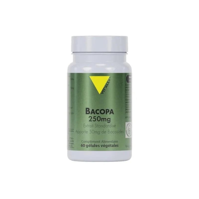 VITALL+ Bacopa Monnieri - Végétales 60 gélules – complément alimentaire